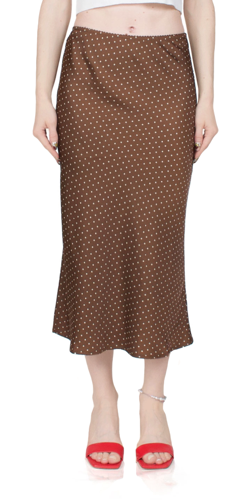 Emilie Women's Satin Midi Skirt - Elegant A-Line Pleated Skirt for Office, Party & Date Night | Siena Collection