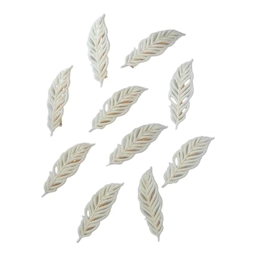 Pearl Leaf Hair Clip for Women - Medium Hair Pin Accessories (Pack of 2, White) - Perfect for Weddings, Parties & Everyday Elegance