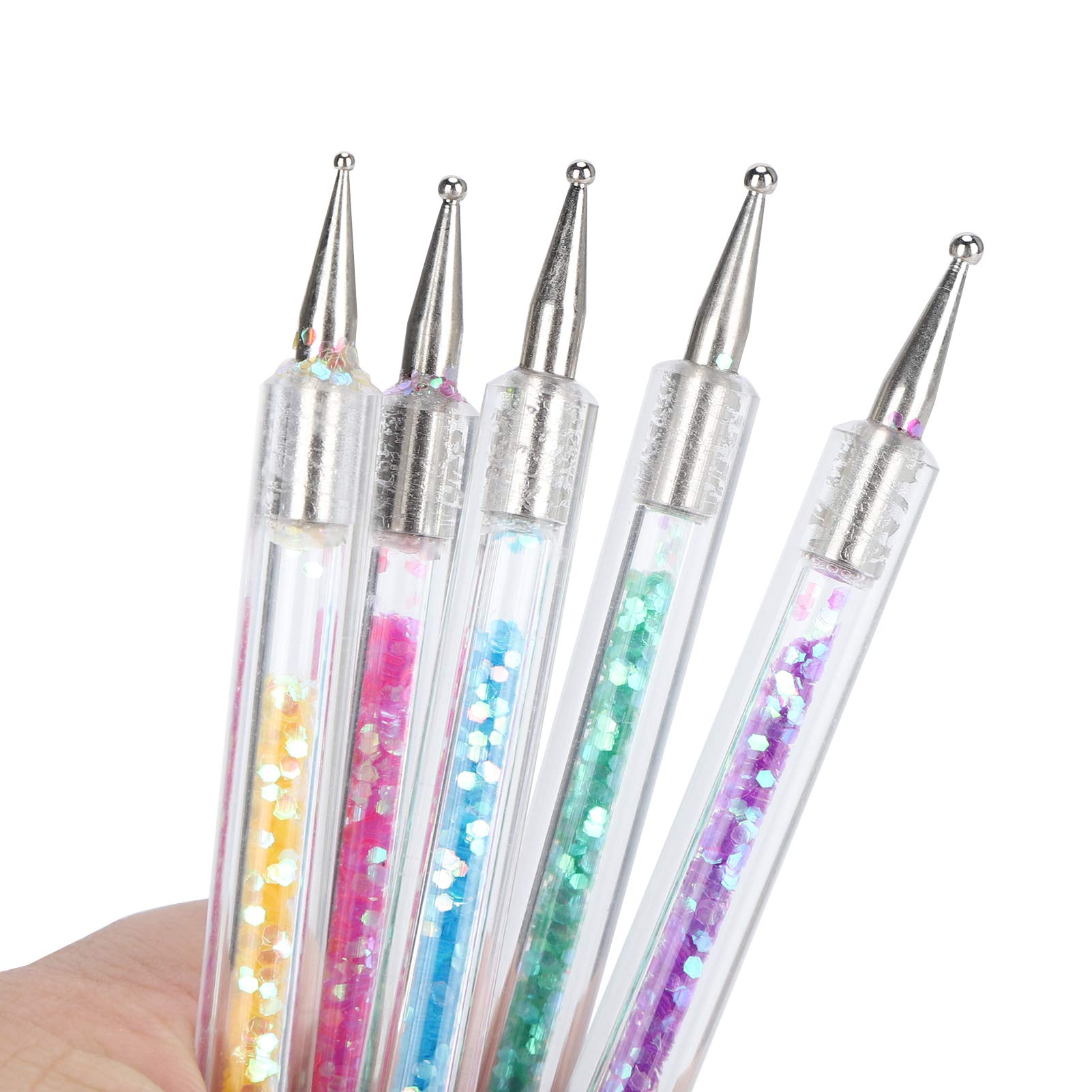 Professional Nail Art Brush Set - Double-Ended Dotting & Liner Pen for Acrylic, Gel & Nail Painting - Corrosion Resistant Tools for Salon & Home Manicure - Perfect for Nail Art Designs, Detailing & Dotting Work