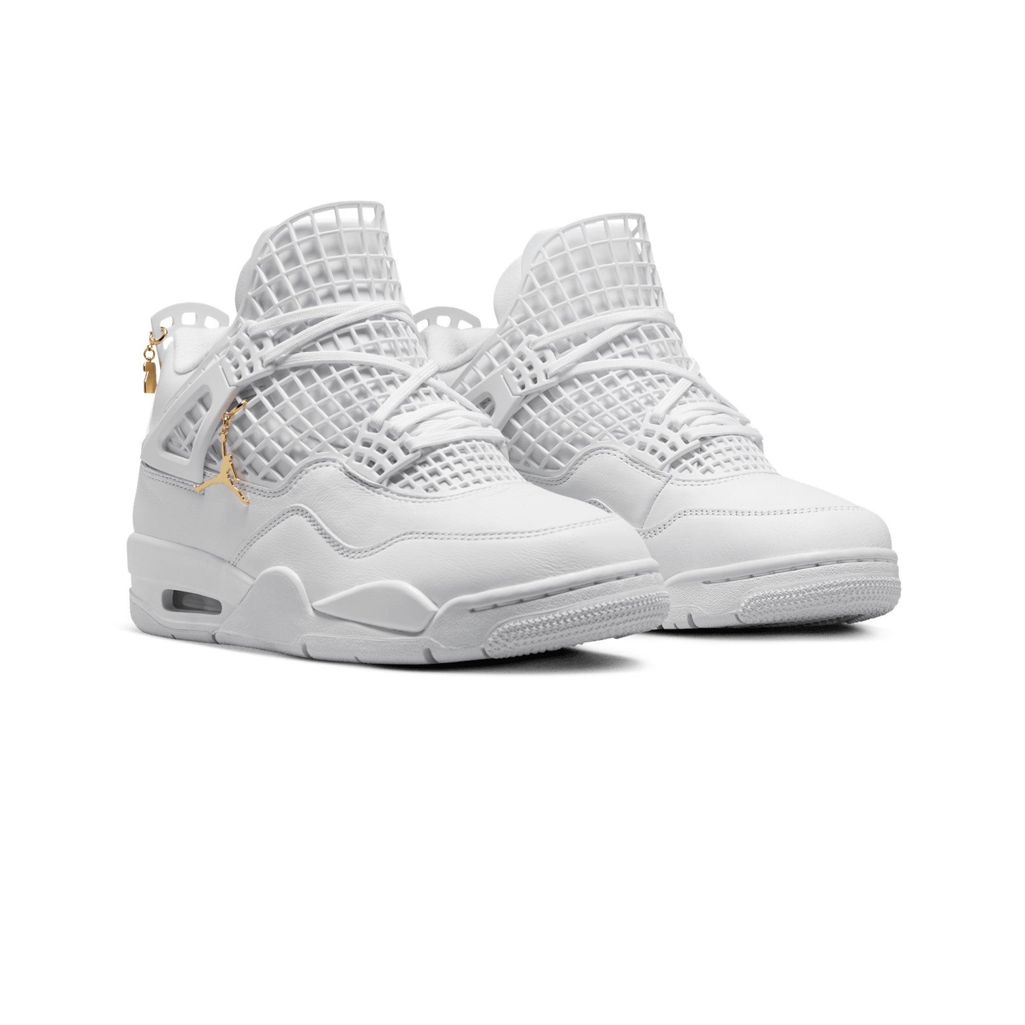 Air Jordan 4 Retro 'White Net' Women's Basketball Shoes 2024 - Stylish Sneakers for Casual Wear, Gym & Street Fashion