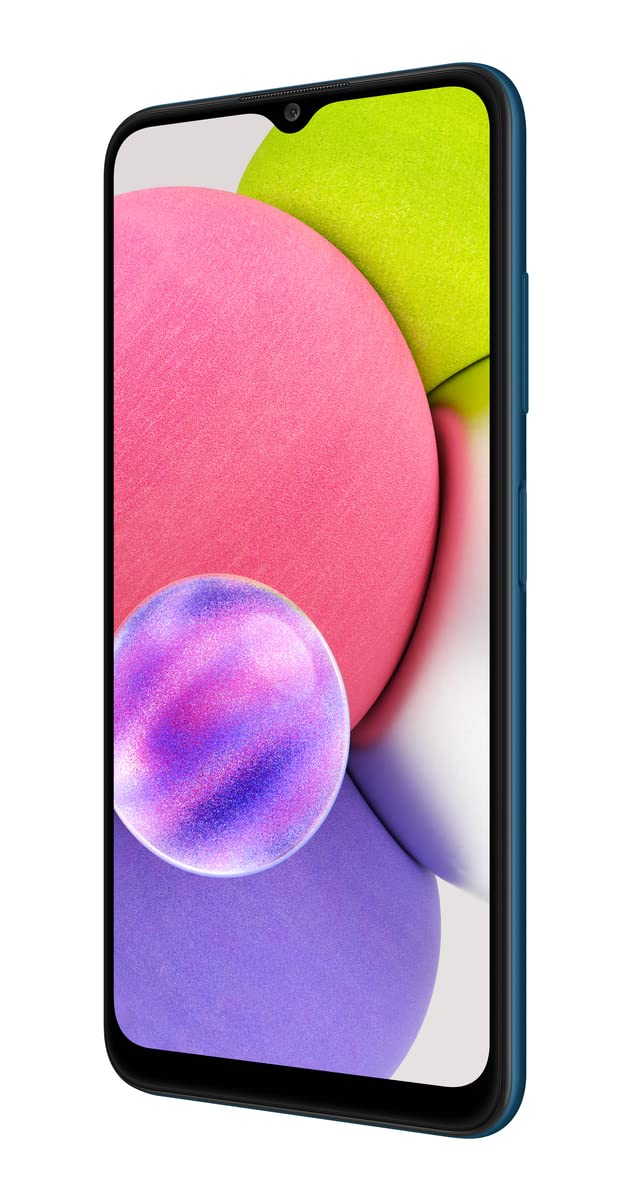 Samsung Galaxy A03s Unlocked Smartphone - 32GB Blue (Renewed) | AT&T GSM Compatible | Long-Lasting Battery | Android Phone | US Version - Perfect for Students, Travel & Everyday Use