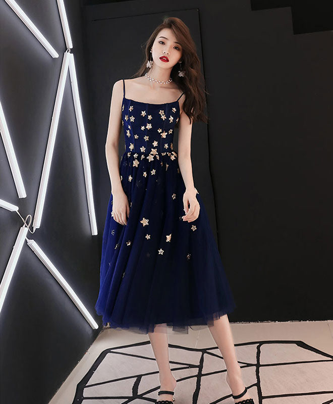 Elegant Blue Tulle Short Prom Dress for Homecoming - Perfect for Parties, Dances & Special Occasions