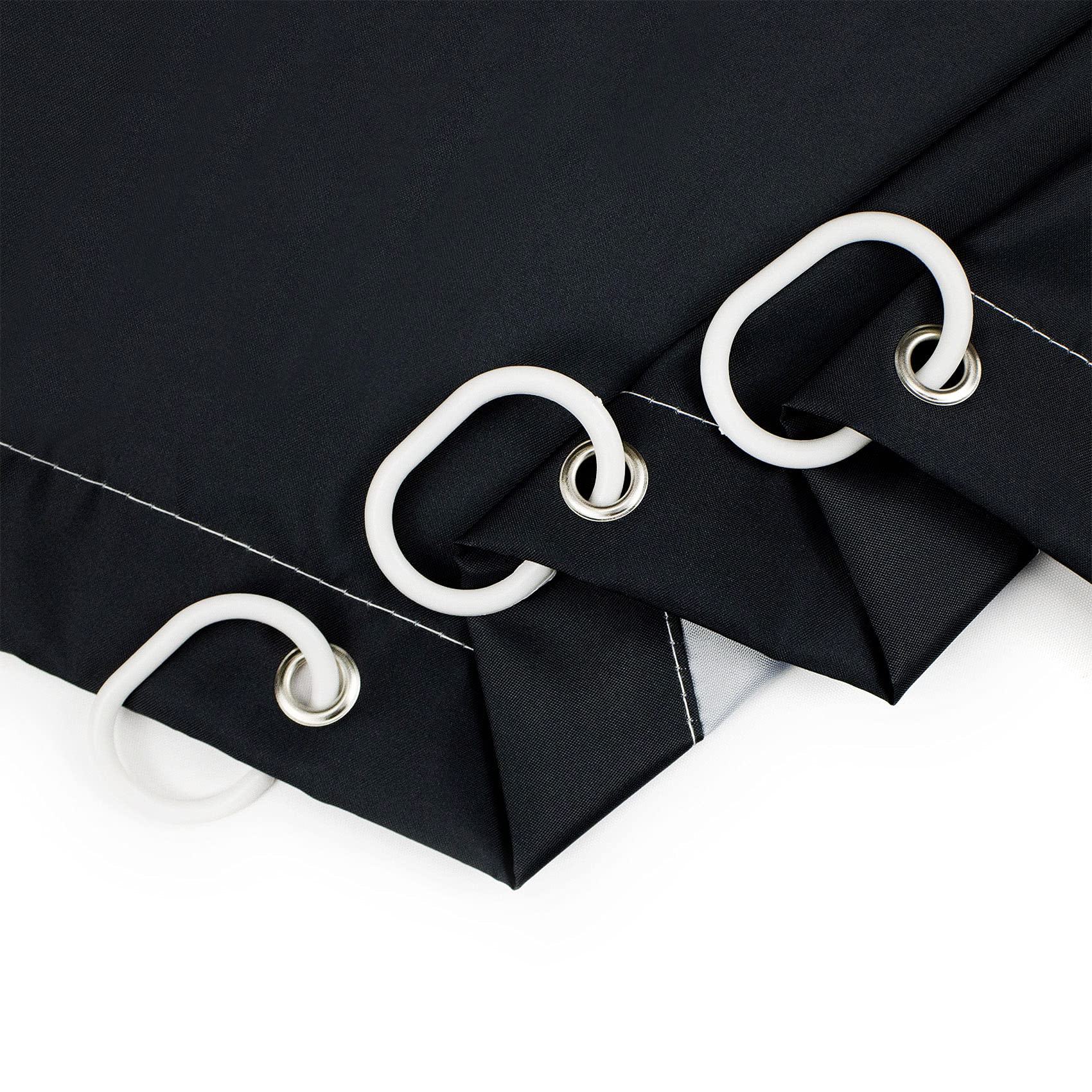 EOBTAIN Diamond High Heels Shower Curtain - Glamorous Lipstick & Bling Fashion Design, 69x70 Inch Waterproof Fabric Bathroom Curtain with 12 Hooks (Silver/Black) - Perfect for Women's Bathroom Decor, Bridal Shower Gift & Fashion Lover's Home Accessory