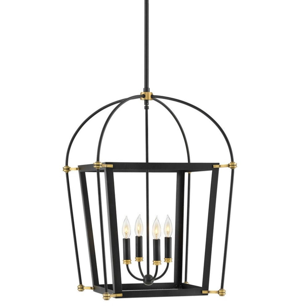 Amelia Foyer Pendant Light - Modern Crystal Chandelier for Entryway, Hallway & Staircase - Elegant Ceiling Lighting Fixture for Home Decor & Interior Design