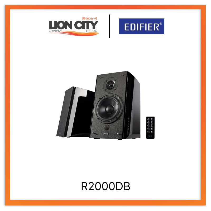 Edifier R2000DB 120W Bluetooth Bookshelf Speakers - Wireless Audio for Home, Office & Studio | Hi-Fi Sound with Deep Bass & Clear Treble