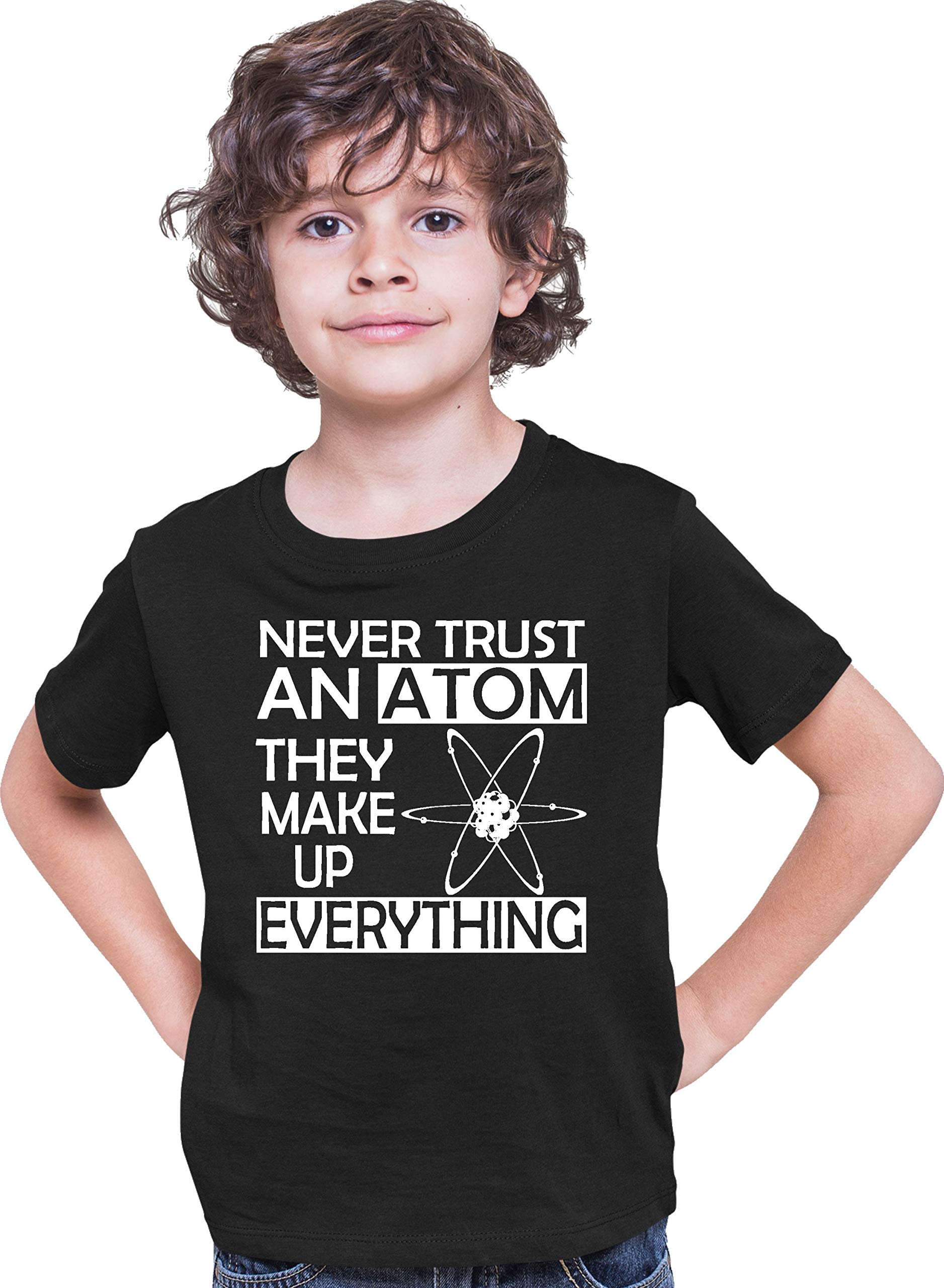 Funny Science Atom Joke T-Shirt for Youth - Cool Chemistry & Physics Graphic Tee - Perfect for School, Lab, or Nerdy Gift