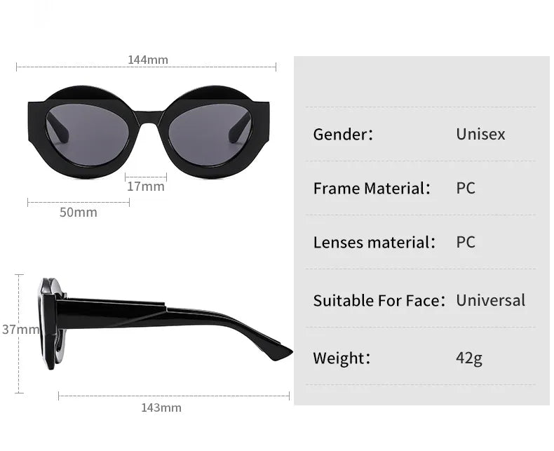 CCspace Unisex Full Rim Oval Resin Eyeglasses Frame 56864 - Lightweight & Durable for Reading, Work, and Everyday Fashion