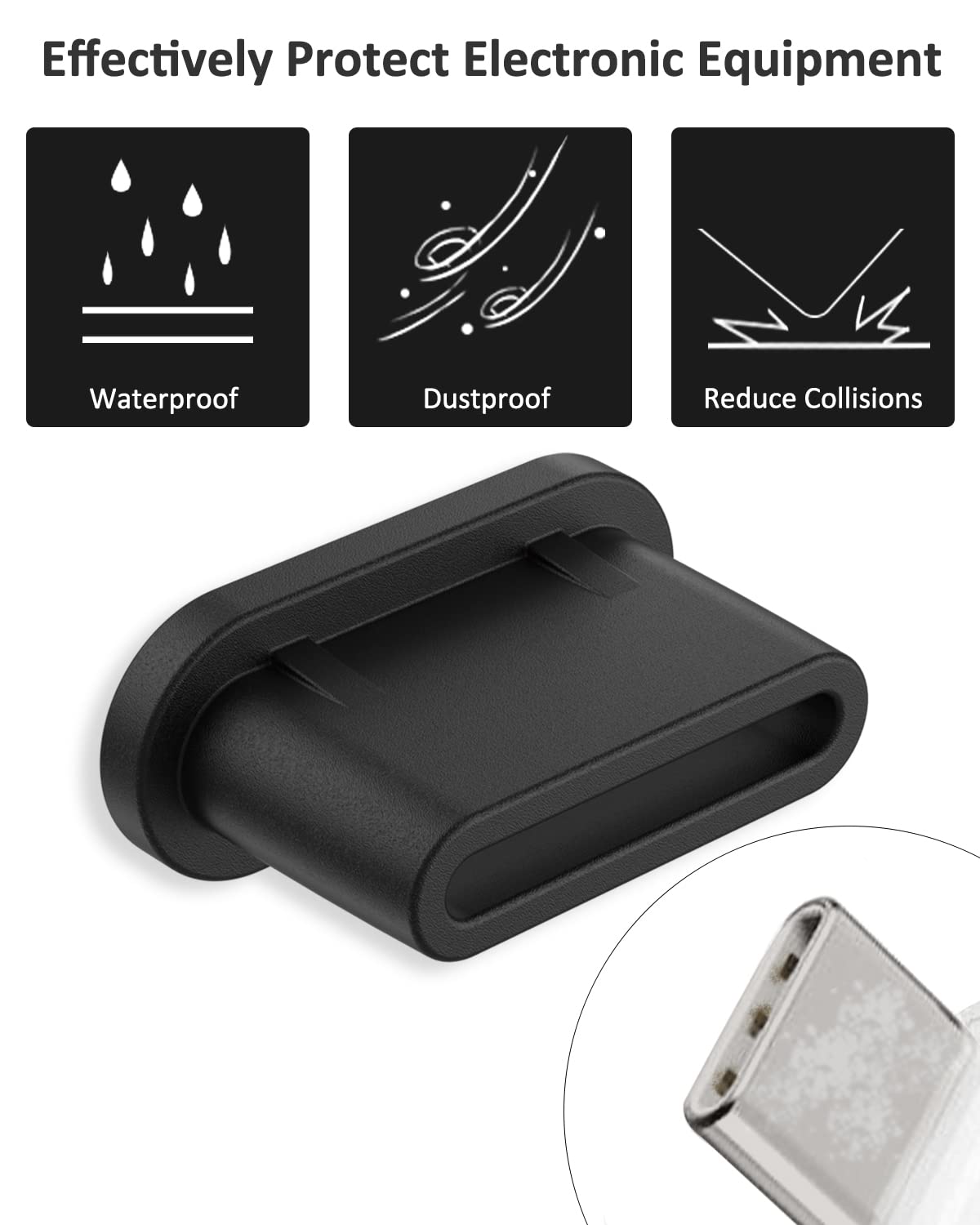 20Pcs USB C Dust Plugs, Soft Silicone Anti-Dust Port Covers with Portable Storage Case - Compatible with iPhone 15/16 Pro Max, Samsung Galaxy, Google Pixel - Perfect for Travel, Office & Device Protection