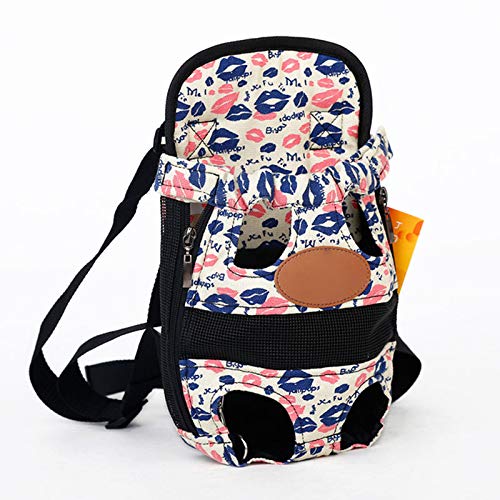 Adjustable Hands-Free Pet Carrier Backpack for Small & Medium Dogs, Cats, Puppies & Bunnies - Legs-Out Front Design for Comfortable Travel & Outdoor Adventures