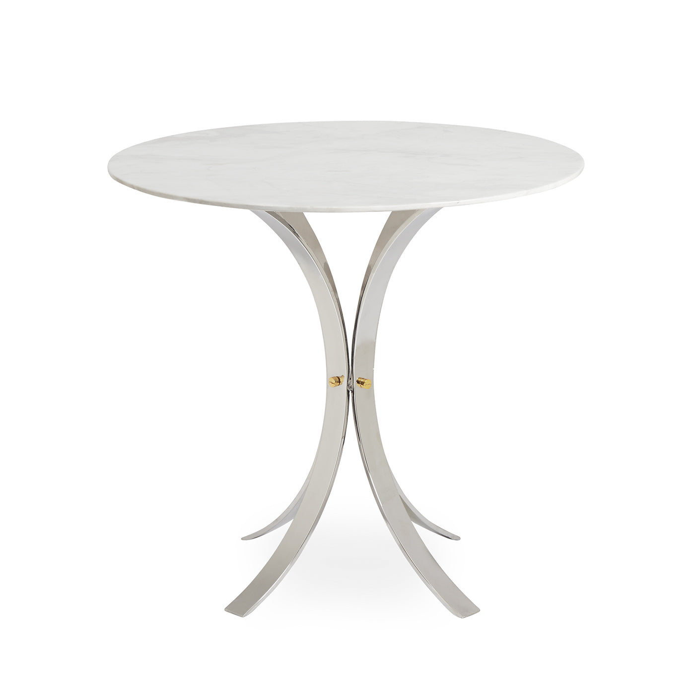 Stylish Electrum Café Table - Modern Metal Bistro Table for Indoor & Outdoor Dining, Restaurants, and Coffee Shops