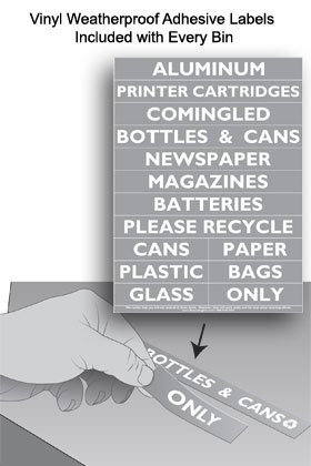 Eco-Friendly Earth Bin Recycler for Cans & Bottles - Durable Recycling Bin for Home, Office & Outdoor Use - Reduce Waste & Promote Sustainability