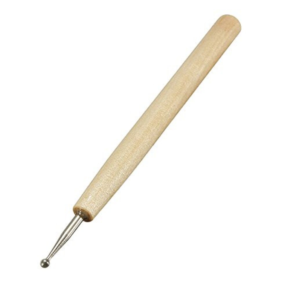 COMIART 3-Piece Wooden Ball Stylus Tool Set for Embossing, Clay Sculpting, Wax & Polymer Crafts - Perfect for DIY Art, Ceramics, Jewelry Making & Nail Art Designs