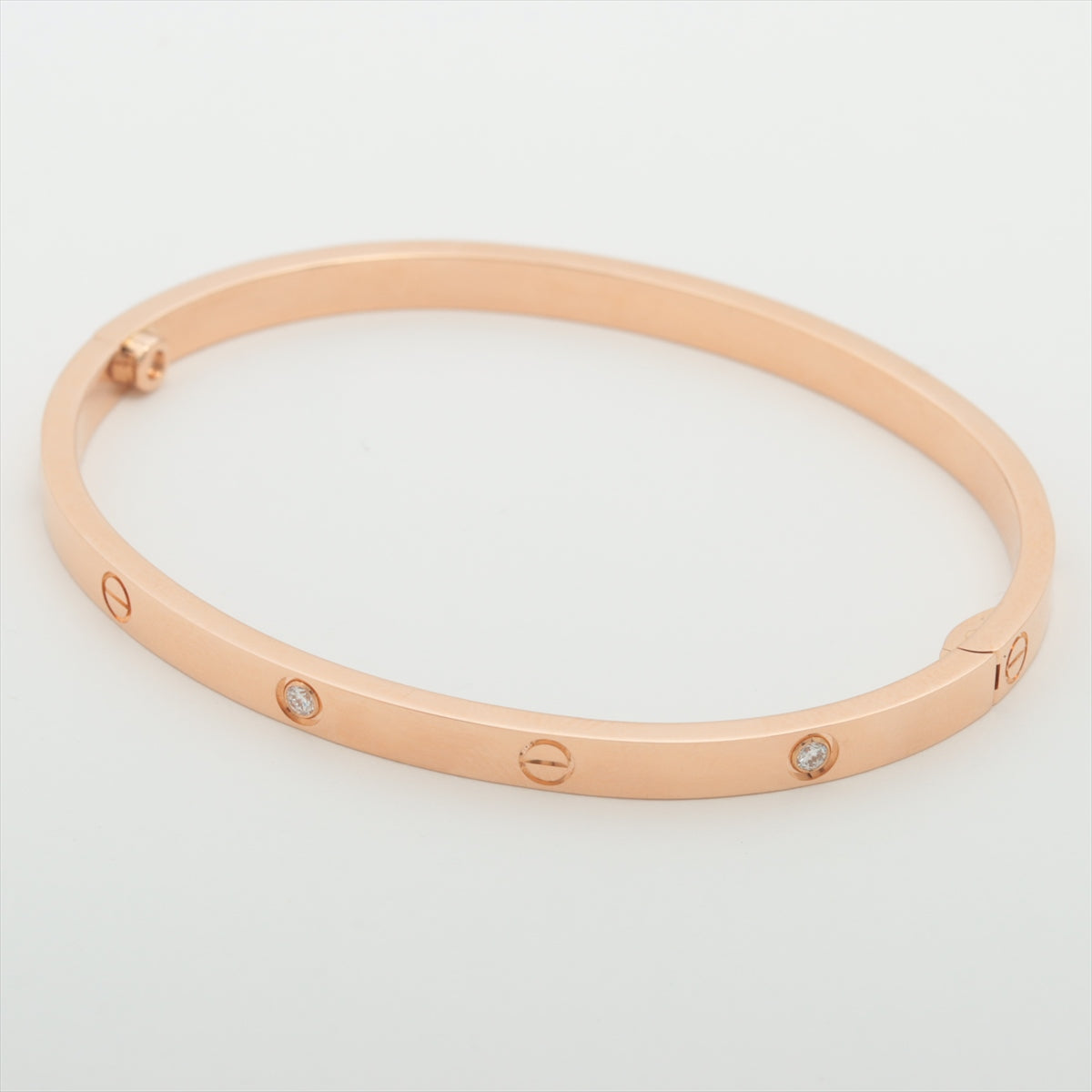 Cartier Love Small Model 6 Diamond Bracelet in 18K Rose Gold Size 16 - Perfect for Weddings, Anniversaries & Luxury Gifts