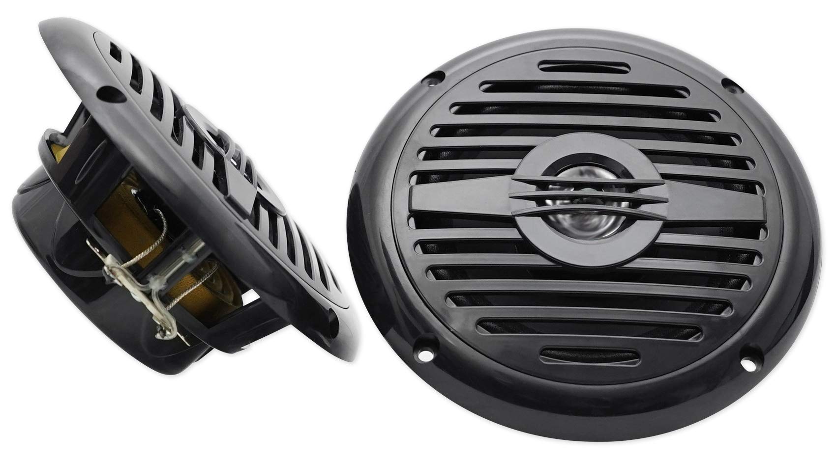 MB Quart RVM2.0 2-Zone RV Stereo with Bluetooth & Rockville MS525B 5.25
