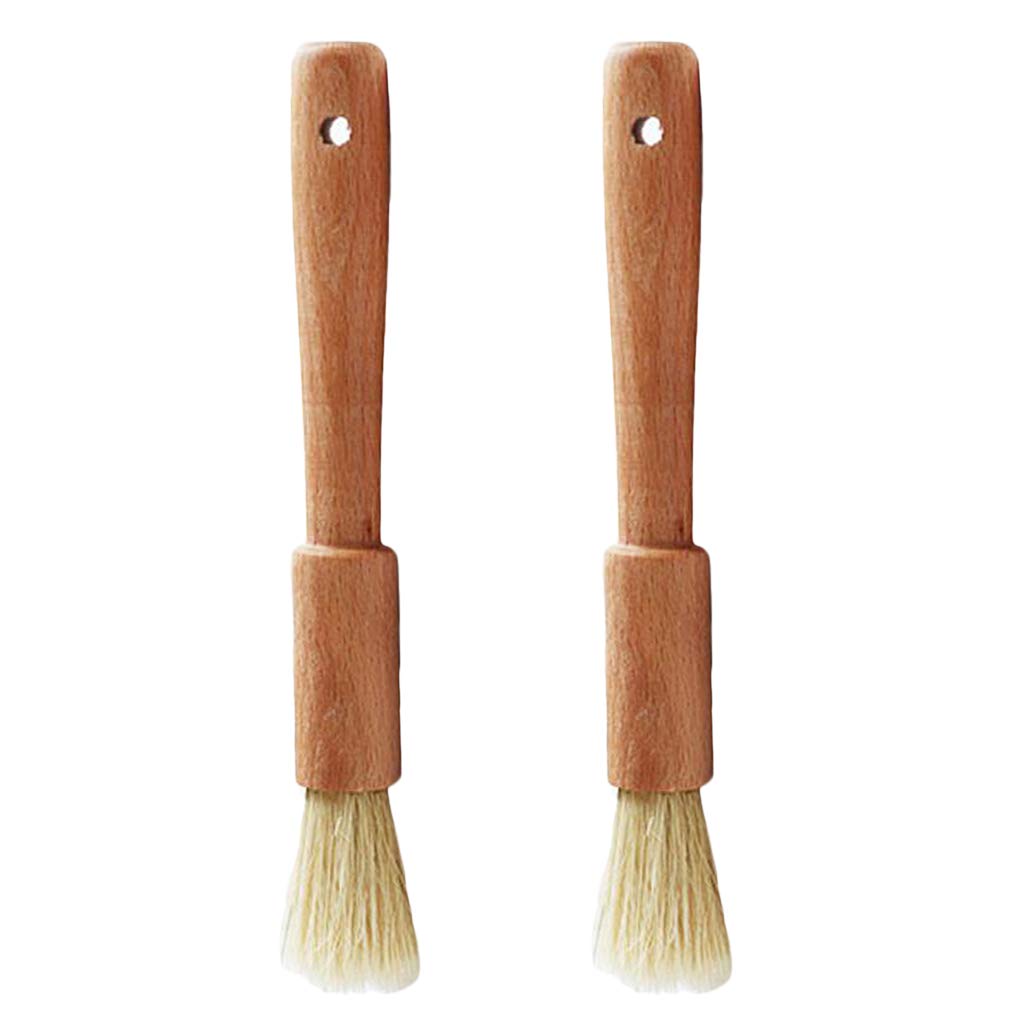 2 Pack Silicone Basting & Pastry Brushes - Heat Resistant Kitchen Baking Tools for Basting, Glazing, Pastry Making - Perfect for Cakes, BBQ, Grilling & Cooking Accessories