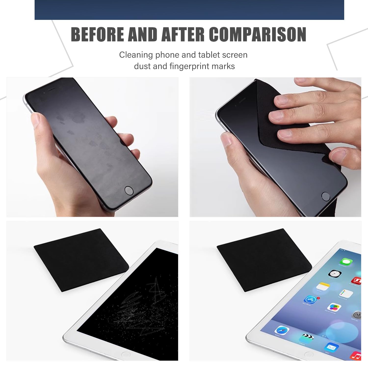 2 Pack Microfiber Liner Cleaning Cloth with Screen & Keyboard Imprint Protection - Compatible with MacBook Pro 13