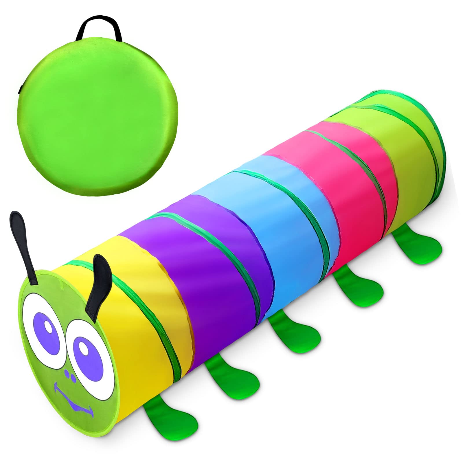 Best Kids Play Tunnel for Toddlers 1-3 Years | 6FT Pop Up Crawling Toy for Boys & Girls | Indoor/Outdoor Baby Activity Tunnel | Perfect Birthday Gift for 1-4 Year Olds | Great for Playtime, Parties & Pet Fun