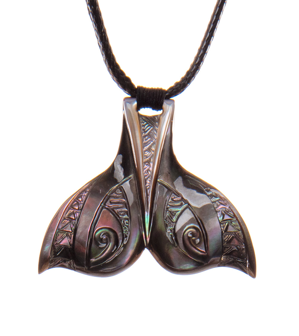 Mother of Pearl Whale Tail Necklace - Elegant Handmade Jewelry for Women - Perfect Gift for Birthday, Anniversary & Beach Vacations