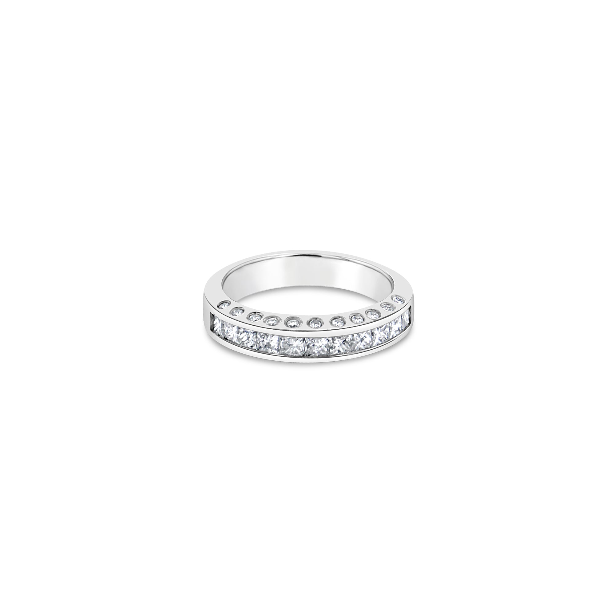 1 Carat Princess Cut Diamond Ring - 14K White Gold Wedding Band for Women, Perfect for Engagement, Anniversary & Special Occasions