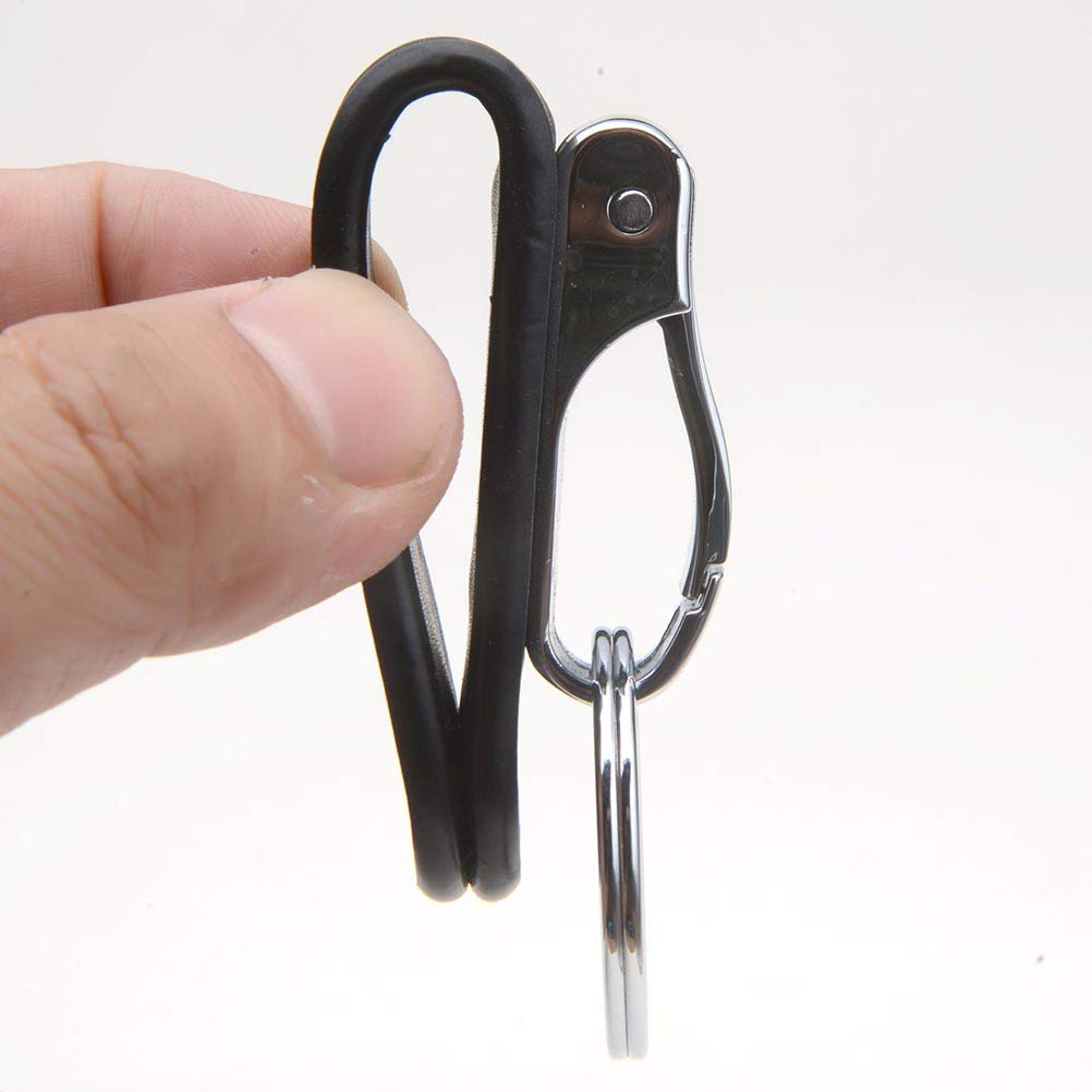 Liangery Leather Keychain for Men - Belt Loop Key Holder with Detachable Keyring | Durable Key Chain Clips for Car Keys, House Keys & Office Keys | Perfect for Everyday Carry, Travel & Outdoor Activities