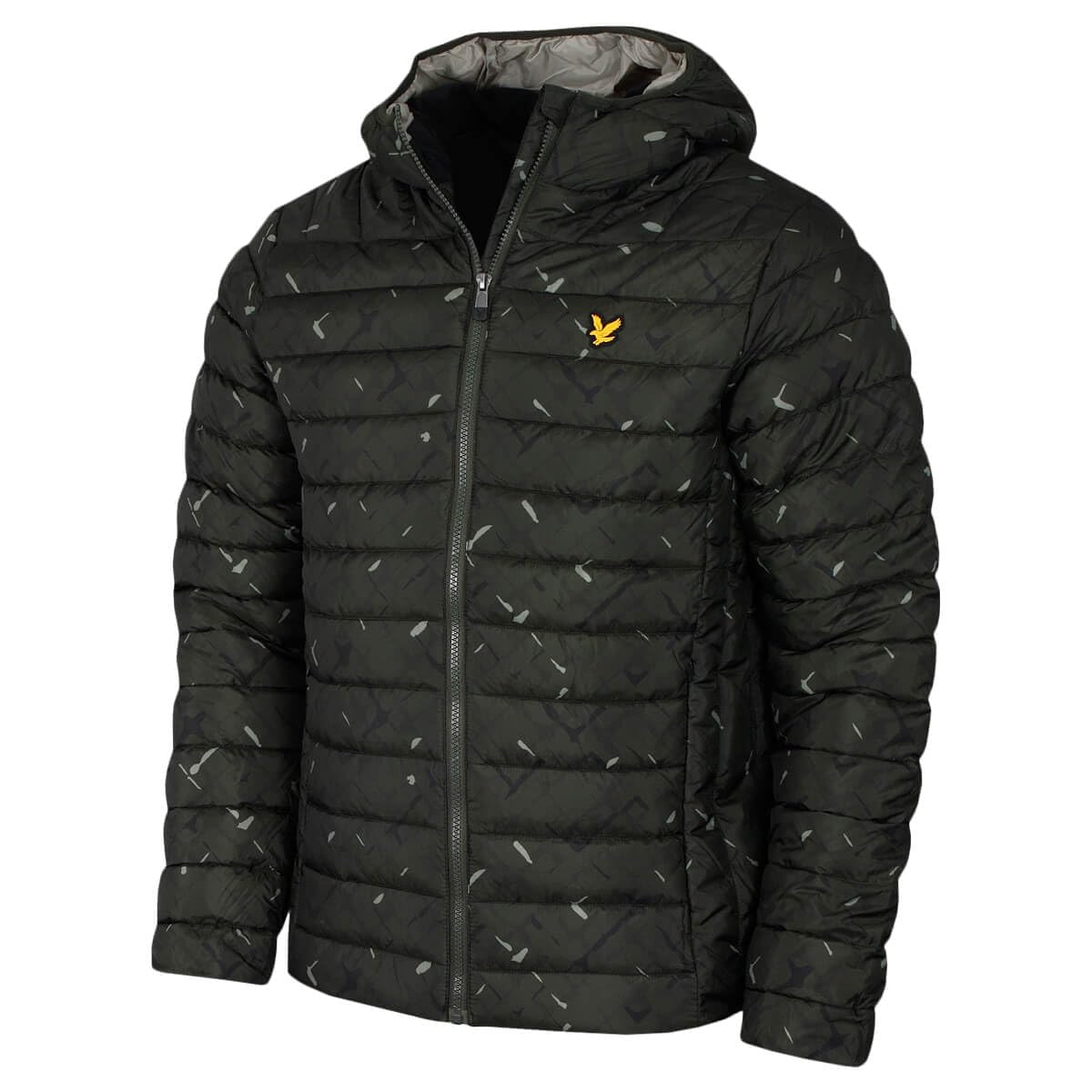 Lyle & Scott Men's Lightweight Quilted Jacket for Running, Golf & Outdoor Activities | Water-Resistant Sports Coat for Cool Weather