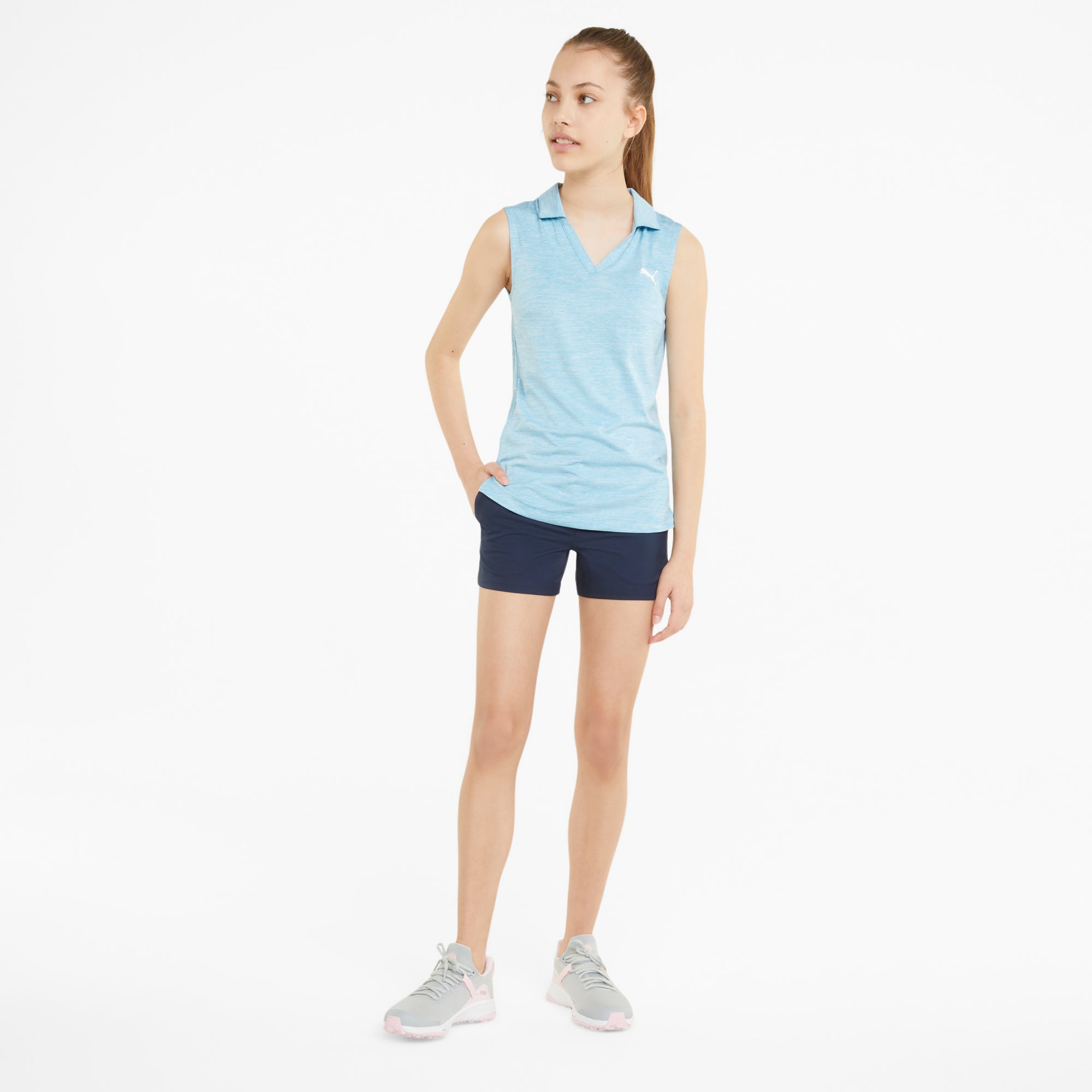Girl's Golf Shorts for Juniors - Breathable & Stretchable Athletic Shorts for Girls - Perfect for Golf, Tennis & Casual Wear