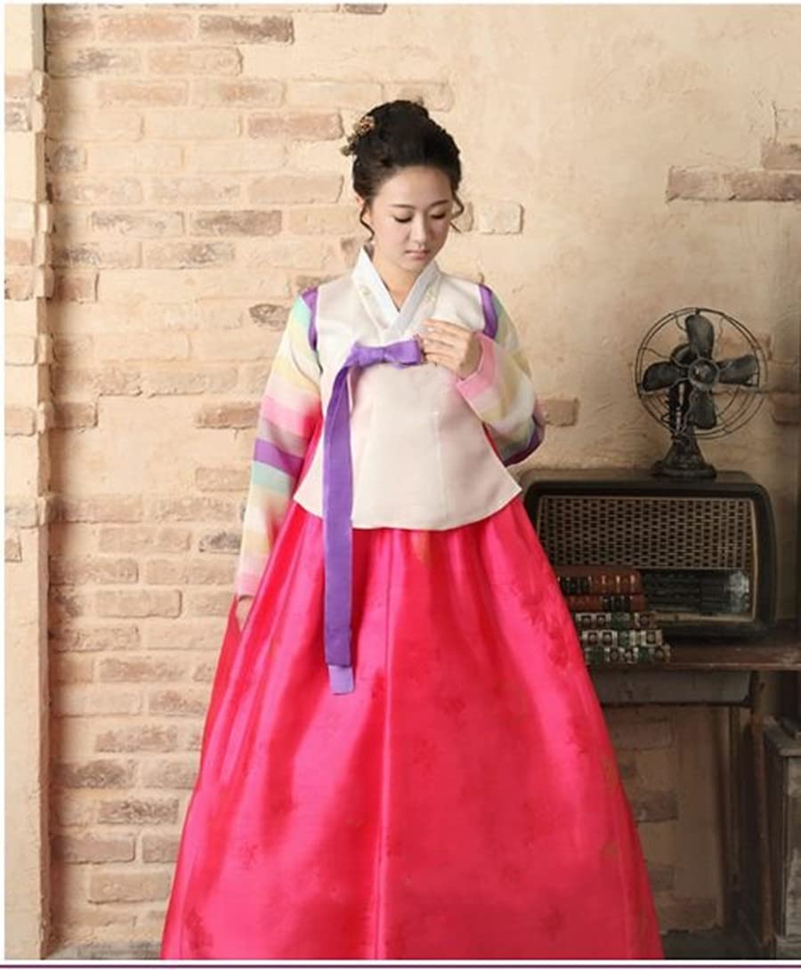 Korean Traditional Royal Hanbok Dress - Custom Made Korean National Costume for Bride & Party | Elegant White Hanbok for Weddings, Festivals & Cultural Events