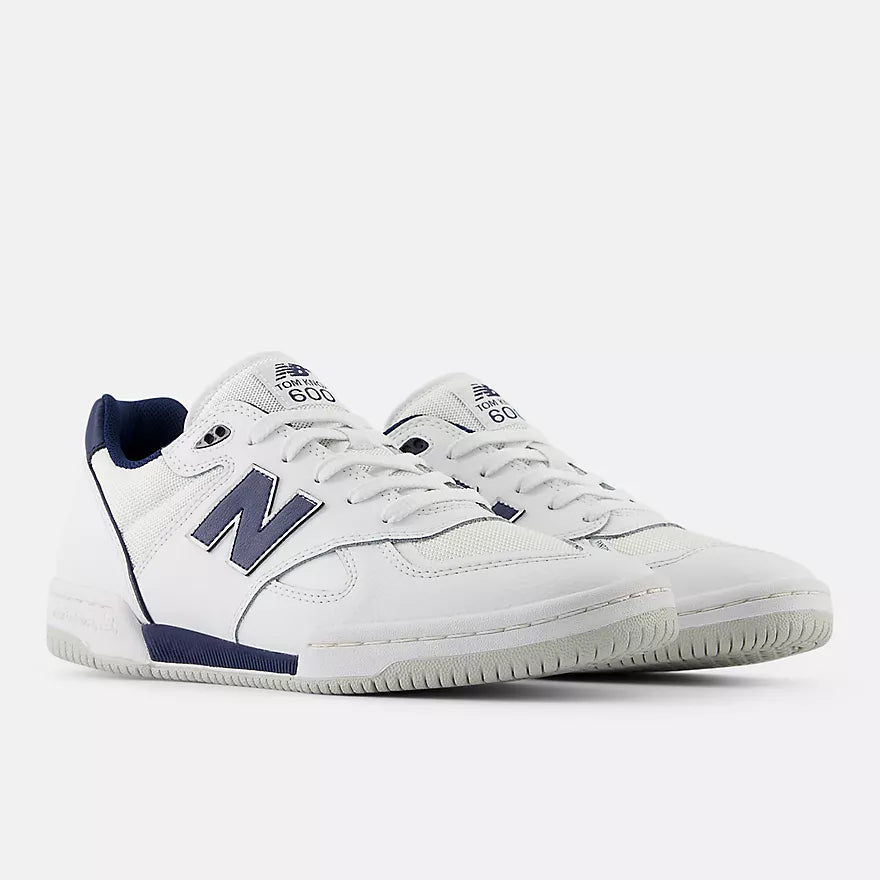New Balance Numeric Tom Knox 600 Skateboarding Shoes for Men - White/Navy - Durable & Comfortable for Street Skating & Casual Wear