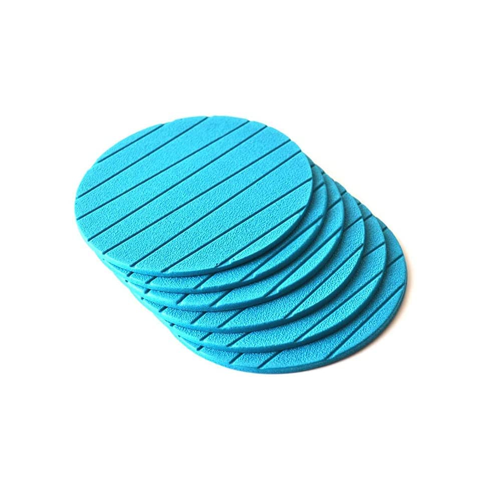 Non-Slip Silicone Coasters for Cups & Mugs - Round Heat-Resistant Drink Coasters for Coffee, Tea, Beer Cans & Bar Glasses - Set of 8 Colorful Coasters - Perfect for Home, Office & Restaurant Use