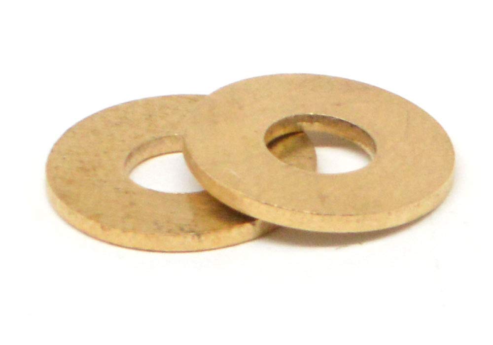 Brass #8 Flat Washers - Small Pattern (Pack of 50) - Ideal for Plumbing, Electrical & DIY Projects