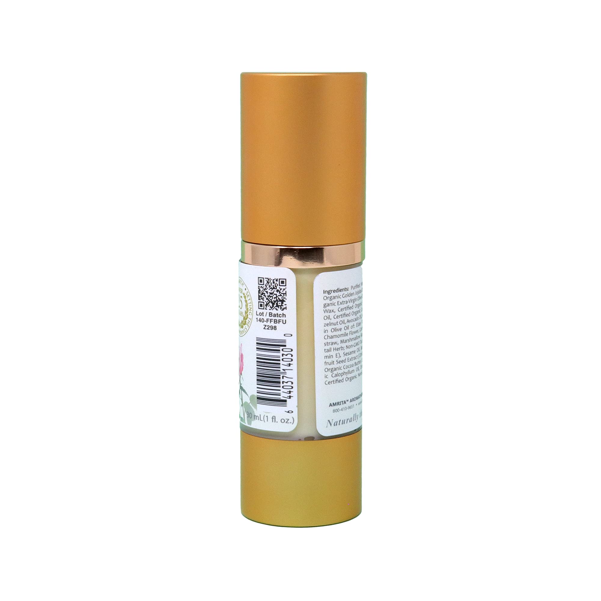 Premium Rose Facial Cream with Therapeutic Rose & Roman Chamomile Essential Oils - 30ml - Hydrating & Soothing for Dry & Sensitive Skin - Perfect for Nighttime Skincare Routine