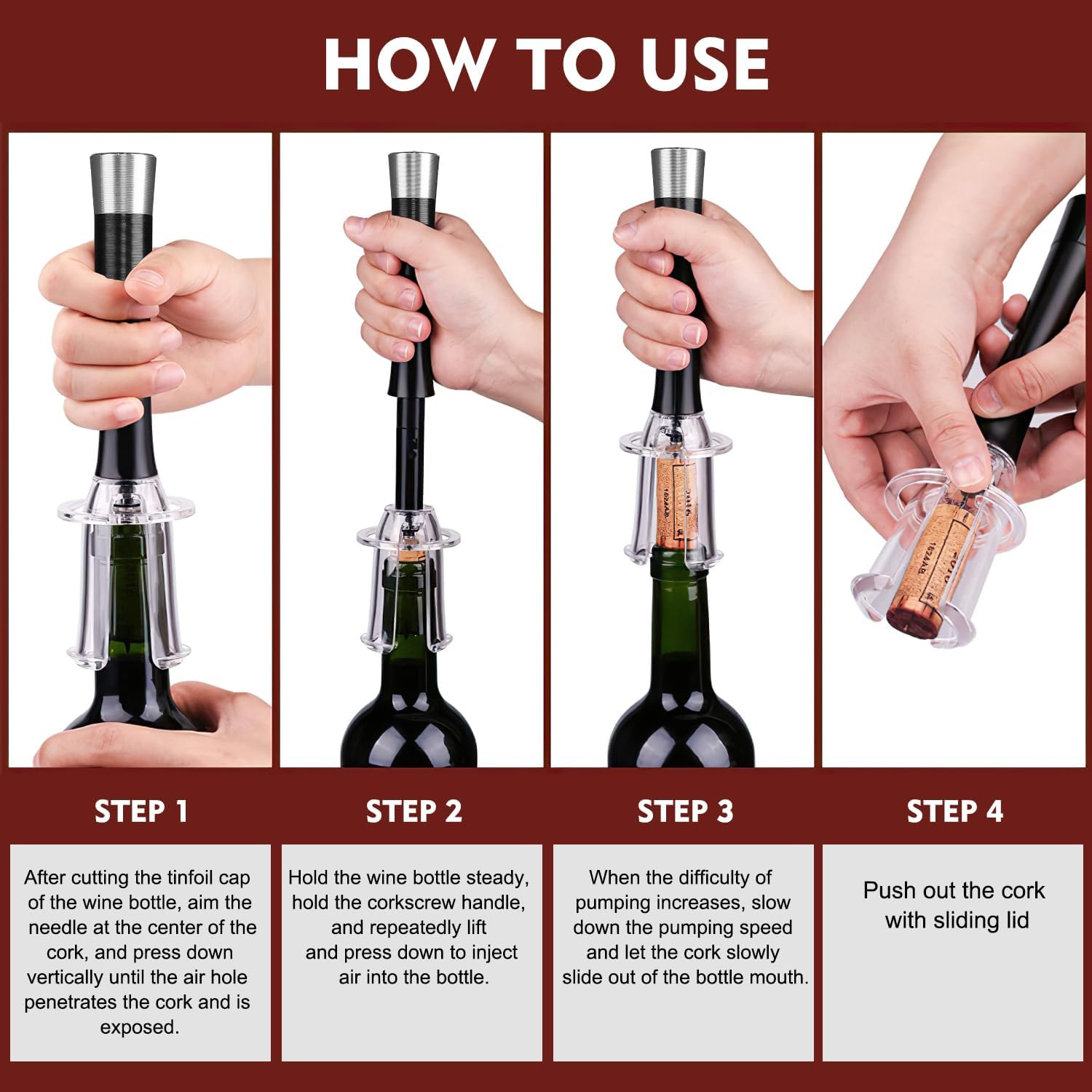 Premium Milex Wine Opener - Corkscrew with Foil Cutter for Easy Wine Bottle Opening | Perfect for Home, Parties, and Gifts for Wine Lovers