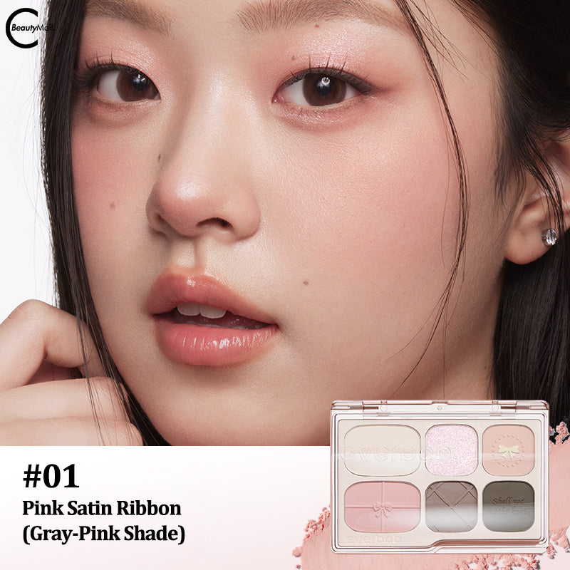 Everbab Butterfly Bow 6-Color Eyeshadow Palette - Long Lasting, Highly Pigmented Makeup for Day & Night Looks - Perfect for Parties, Weddings & Special Occasions