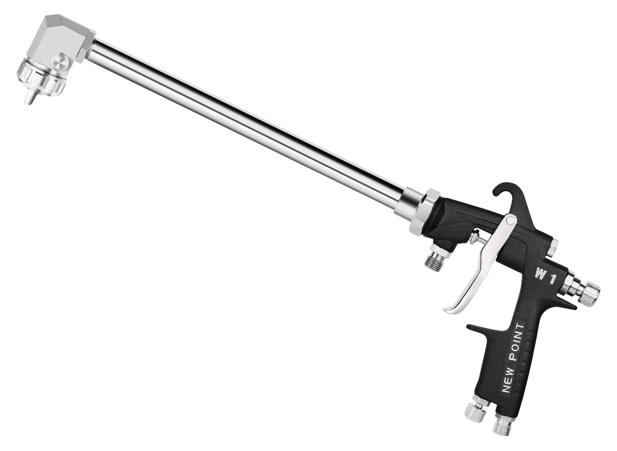 50cm Extension Long Pole Spray Angle Air Spray Gun - High Efficiency Pressure Feed Paint Gun for House & Automotive Painting (0.5mm Nozzle, 90° Spray Angle) | Perfect for Wall Painting, Car Refinishing & DIY Projects