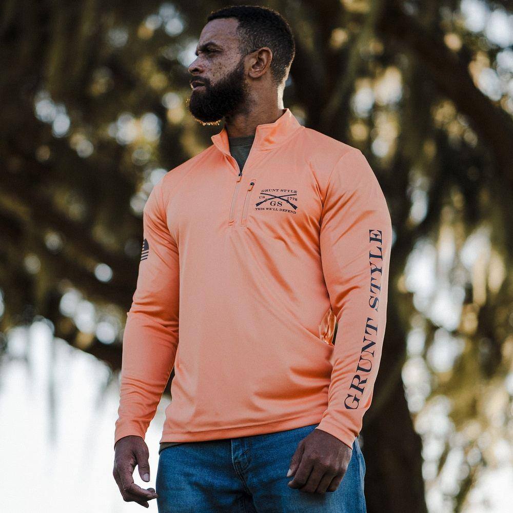 Overwatch 1/4 Zip Pullover Sweatshirt - Apricot Crush | Gaming Apparel for Casual Wear & Esports Fans
