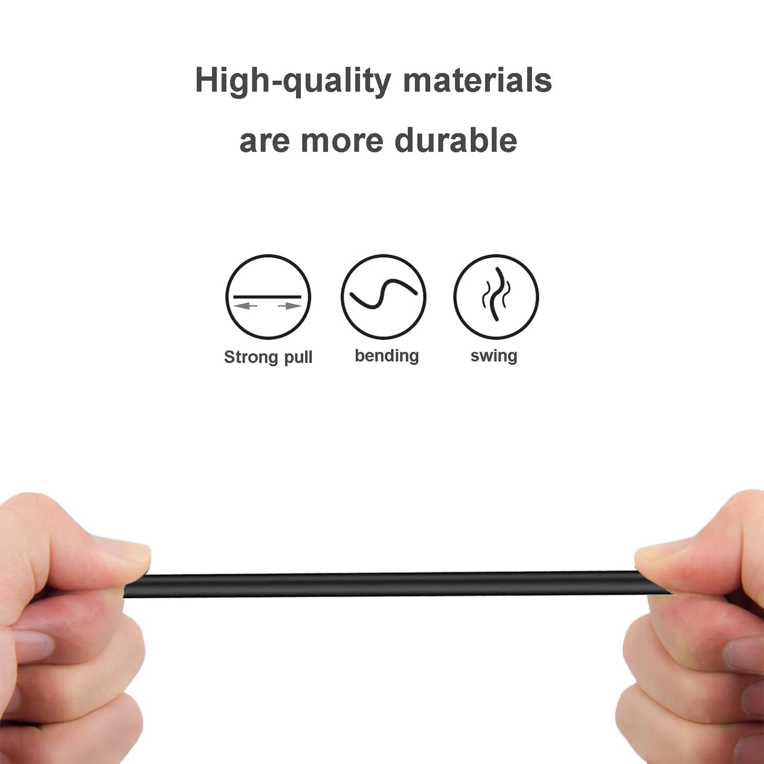 Aiivioll USB C to USB A Fast Charging Cable for Beats Fit Pro/Flex/Solo/Studio Buds/Solo 4/Studio Pro Headphones - 0.5m Black Replacement Cable - Perfect for Travel, Home & Office Charging