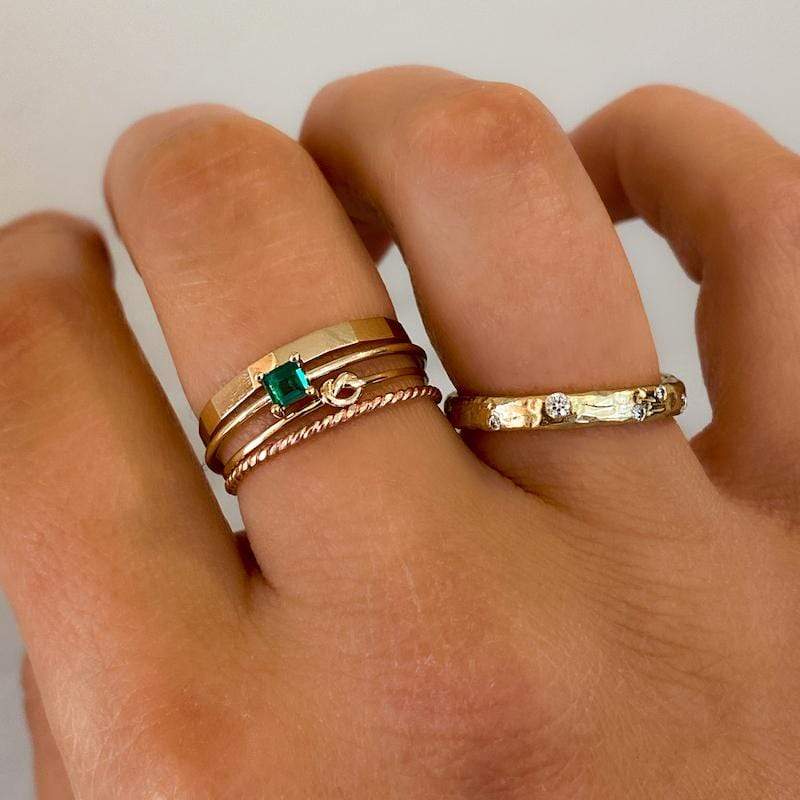 Dainty Twist Ring - Elegant Stackable Gold Plated Band for Women | Perfect for Everyday Wear, Gifts & Special Occasions