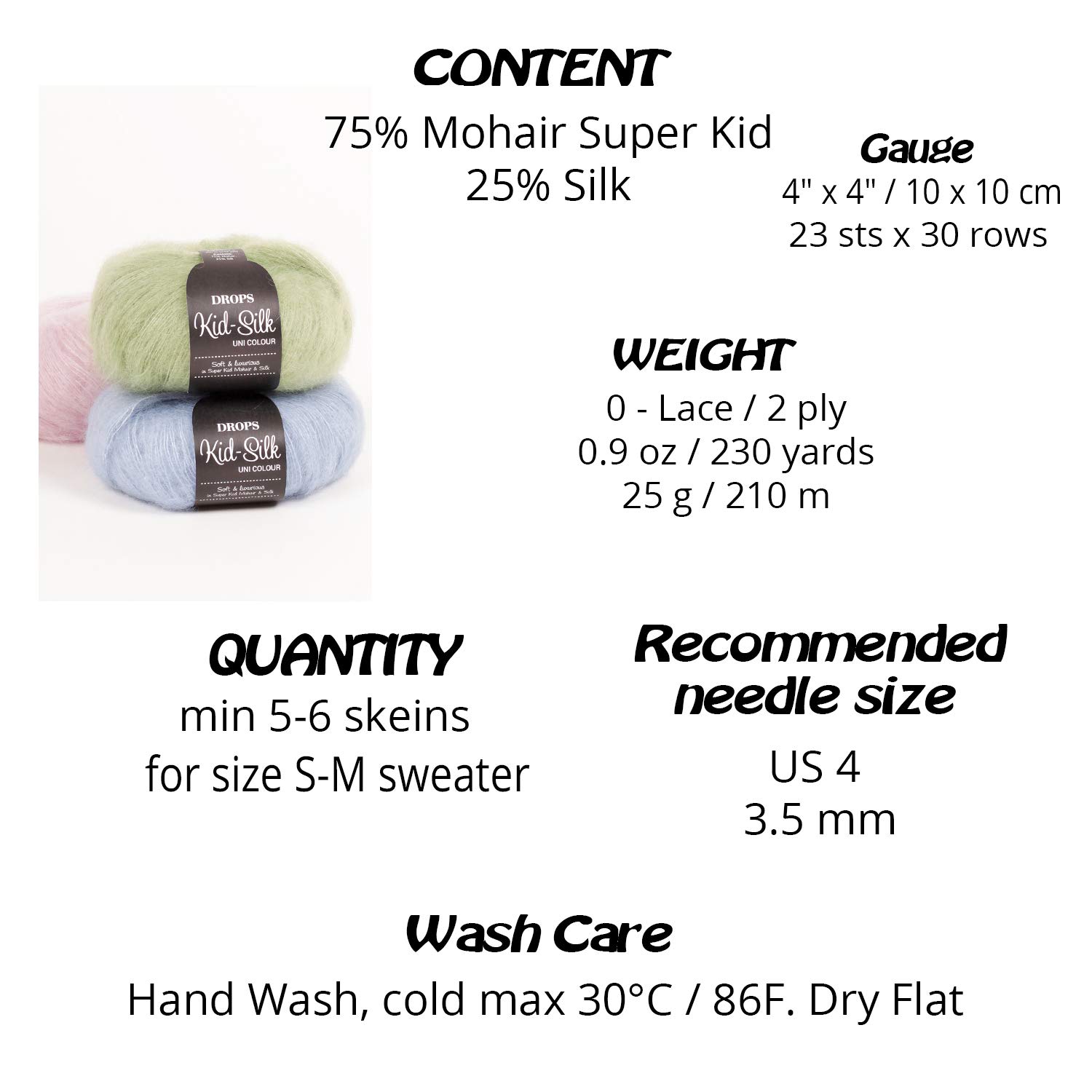 Drops Kid Silk Sh08 Grey Blue - Soft & Luxurious Silk Yarn for Knitting & Crocheting - Perfect for Scarves, Shawls, and Baby Clothes - Handmade Craft Supplies