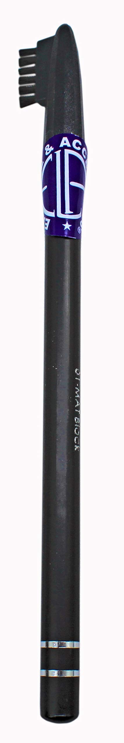 Waterproof Eyebrow Pencil with Brush - 01 Matte Black | Long-Lasting, Smudge-Proof Makeup for Everyday Use & Professional Looks
