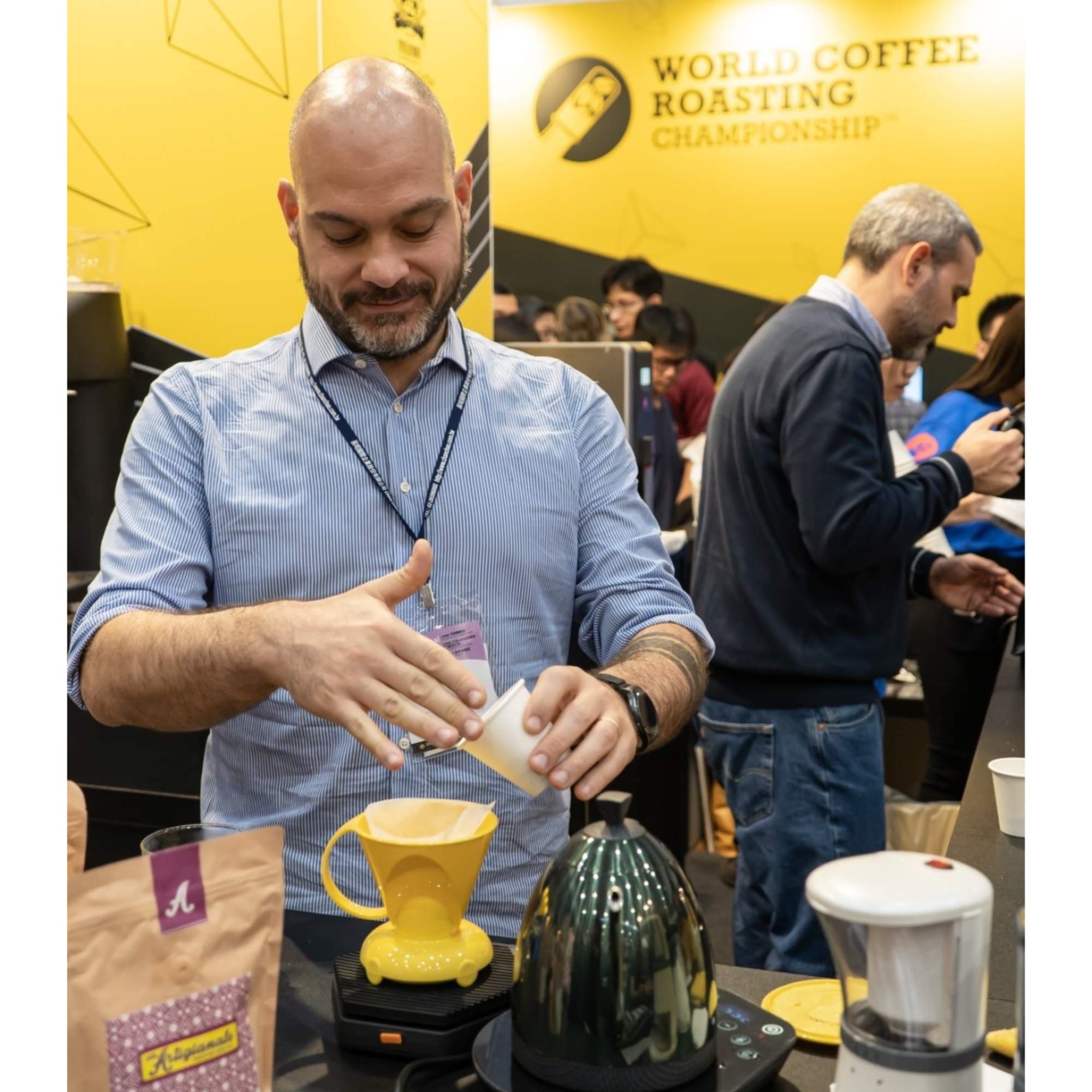 Clever NEW Yellow Coffee Dripper - BPA-Free Plastic Manual Pour Over Coffee Maker (10 Fl Oz) for Hot & Cold Brew - Perfect for Home, Office & Camping Use