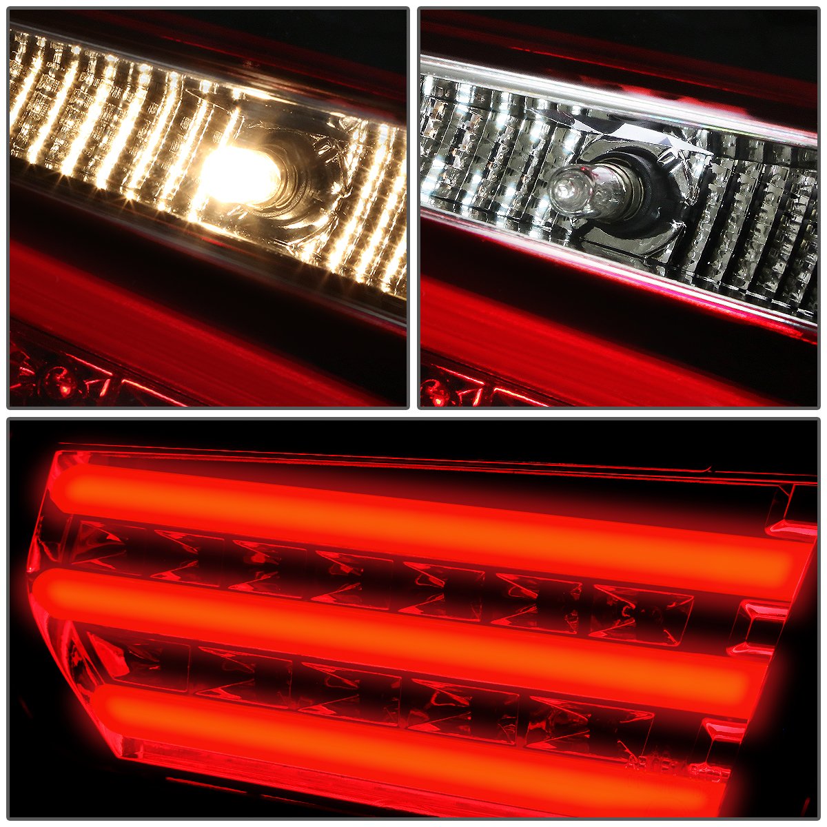Auto Dynasty BMW 3-Series F30/F31 4-Door LED Tail Lights - Red & Clear Lens 3D Design with Brake+Turn Signals | Perfect for Night Driving & Car Customization
