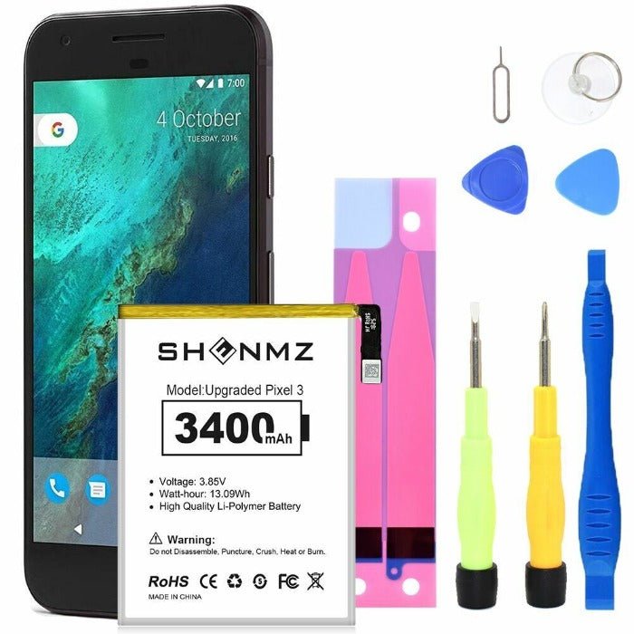 Original Google Pixel 3 Replacement Battery G013A - High Capacity 2915mAh with Tools Kit - Perfect for DIY Phone Repair & Battery Replacement at Home or Office