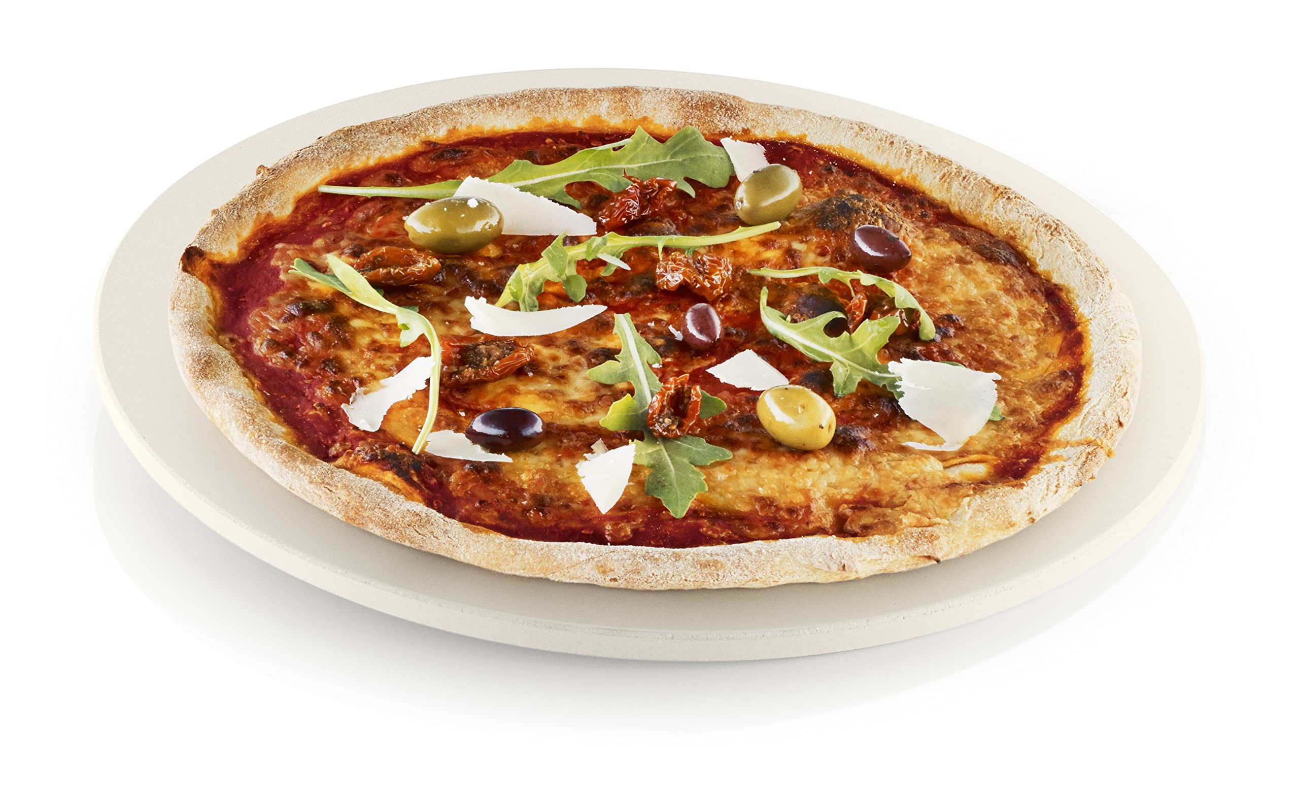 Eva Solo Premium Cordierite Baking Stone for Pizza, Bread, Pie & BBQ - Heavy Duty, Oven & Grill Safe - Danish Design for Perfect Baking Results | Ideal for Home Kitchens, Outdoor Grilling & Professional Baking