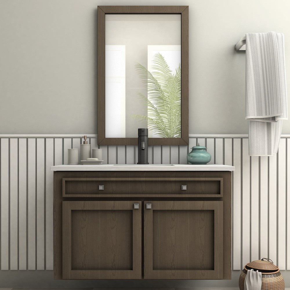 ZLINE Aloha Matte Black Single Handle Bathroom Faucet - Modern Waterfall Spout for Bathroom Sink, Vanity, and Powder Room (ALH BF MB)