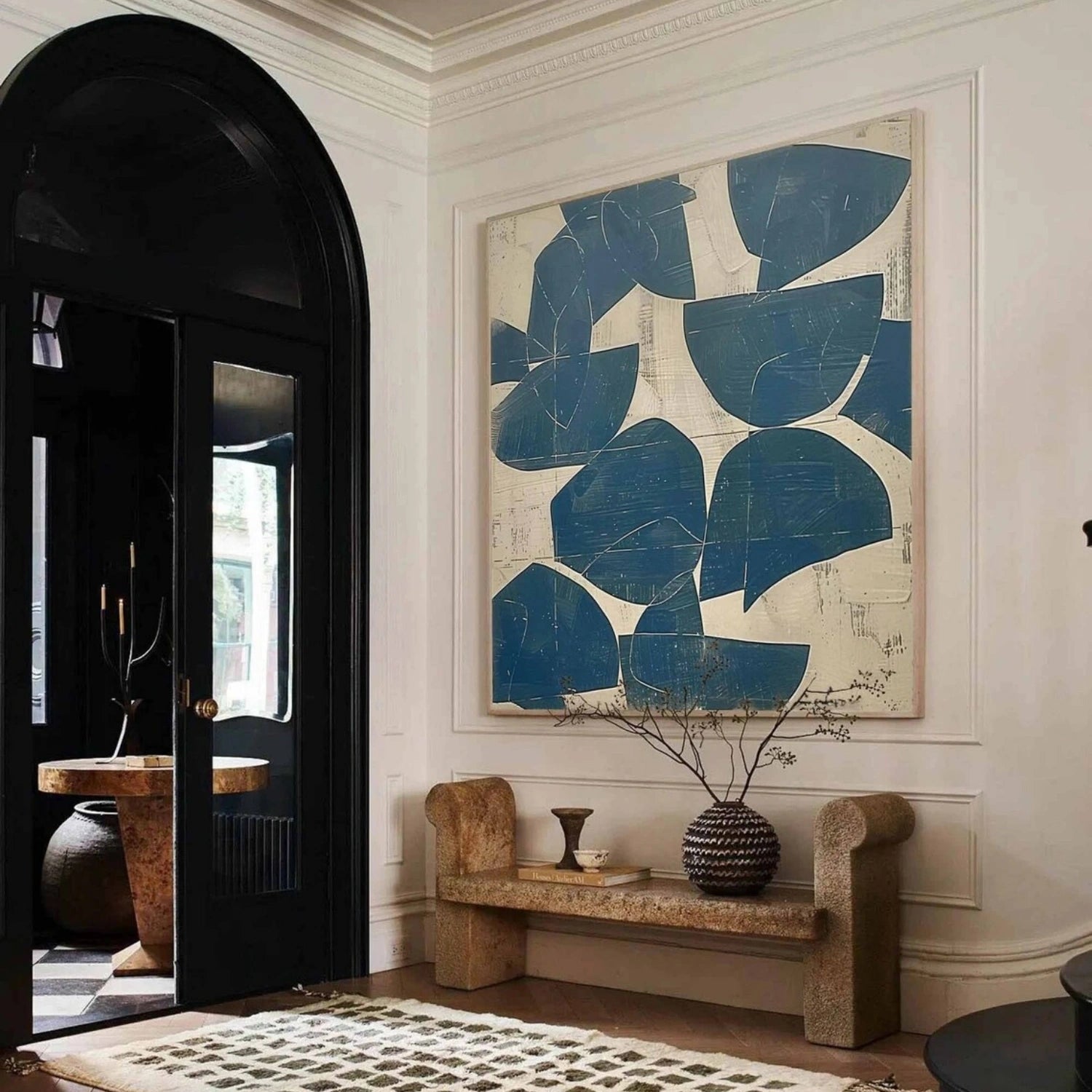 Abstract Painting #AB 419 - Modern Wall Art for Living Room, Bedroom & Office Decor | Handmade Canvas Artwork