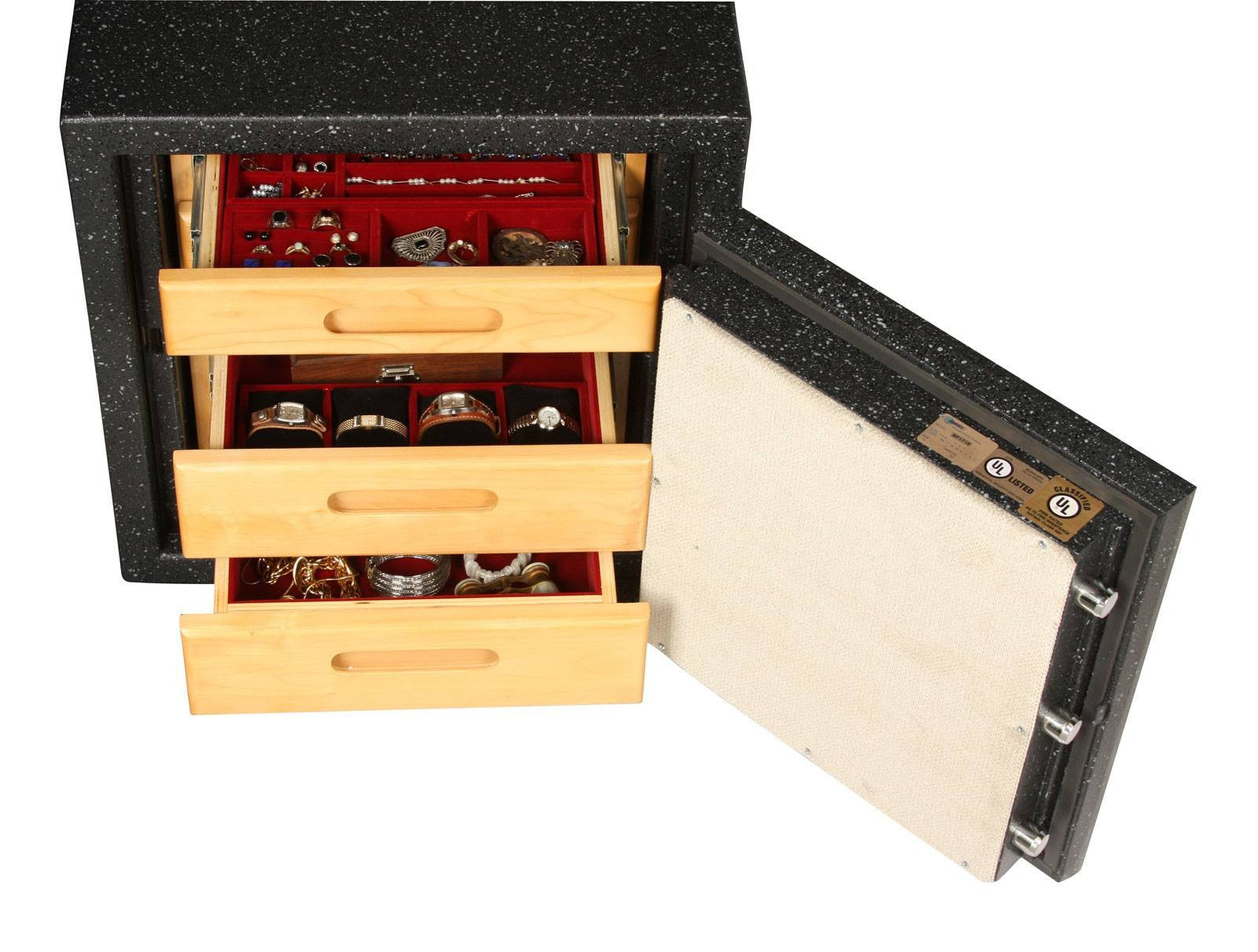 AMSEC BF1716 UL Fire Rated Burglary Safe - Heavy Duty Home & Office Security Safe for Cash, Jewelry, Documents - Fireproof & Theft Protection Safe for Residential & Business Use