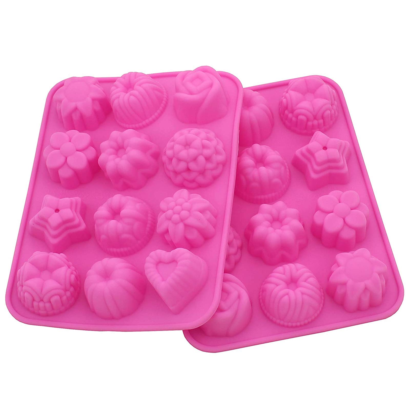 Premium Silicone Molds for DIY Bath Bombs, Soaps, Chocolates & Candies - 2 Pack Reusable Baking Molds for Home Spa, Party Favors & Gift Making