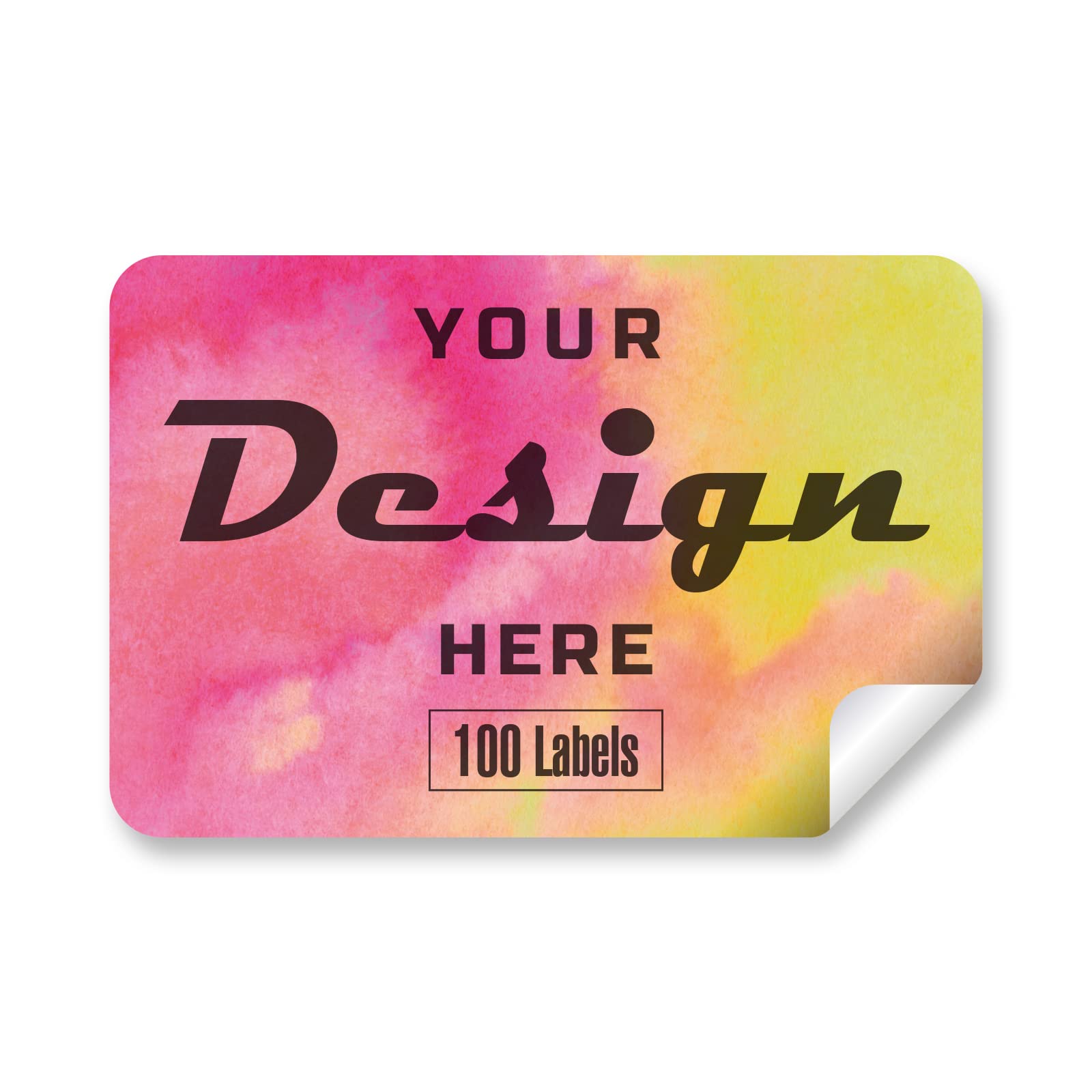 Custom Personalized Stickers & Labels - Create Your Own Design with Logo, Text, or Image - 100 Pack (6