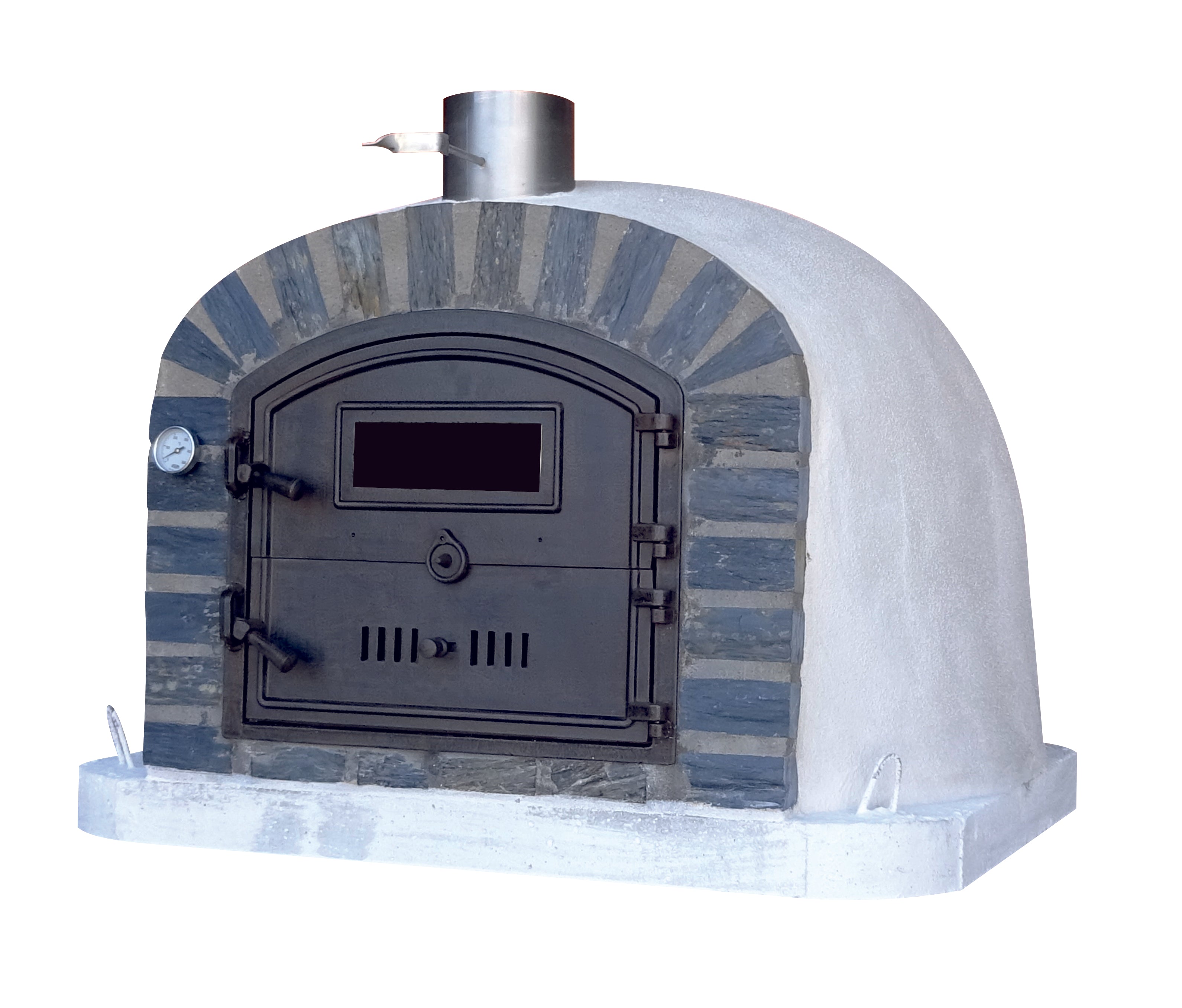 Premium LISBOA STONE ARCH Outdoor Pizza Oven - Portable Wood Fired Oven for Backyard, Patio & Camping - Perfect for Homemade Pizza, Bread & Grilling