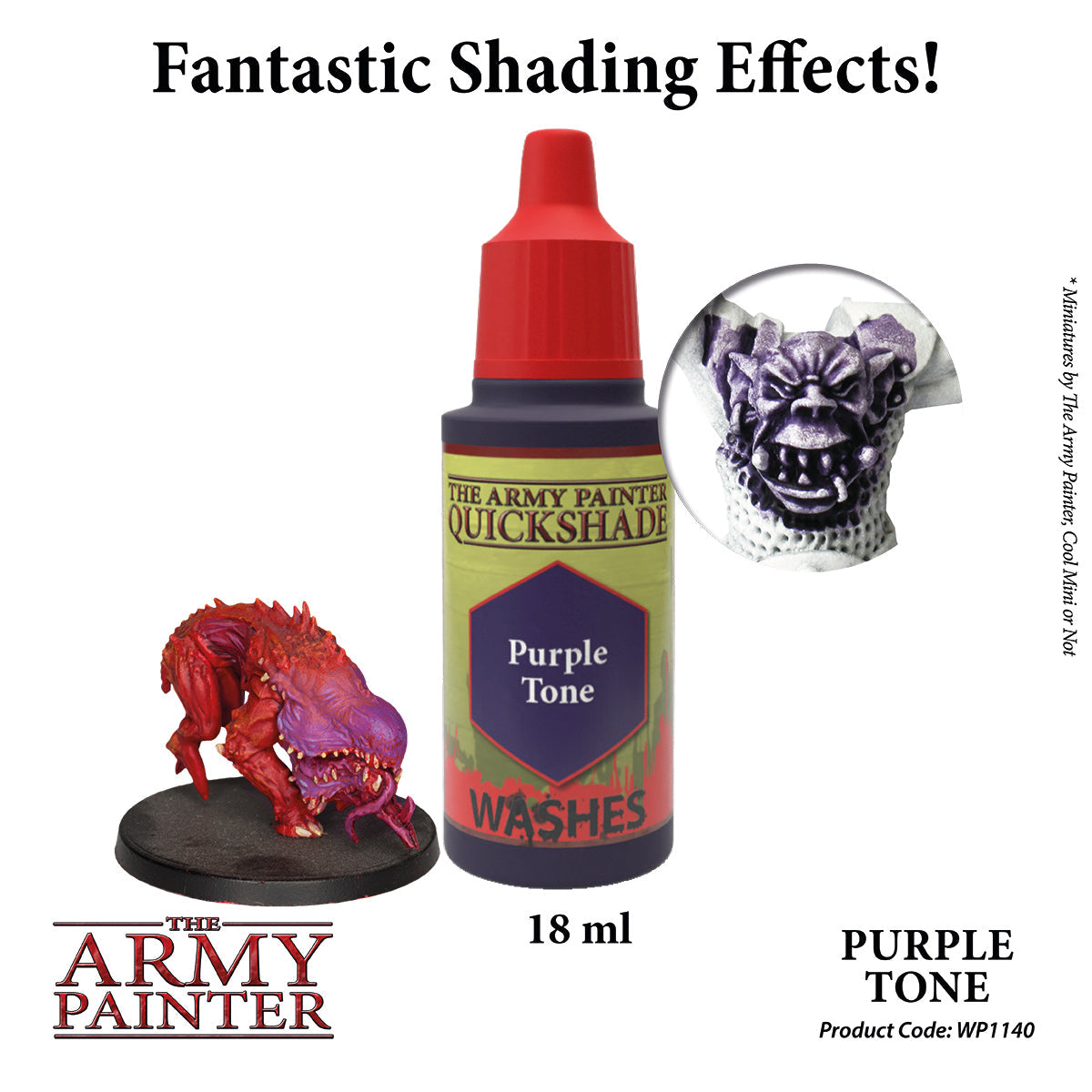 Warpaints Washes: Premium Purple Tone Acrylic Paint for Miniatures & Models - Perfect for Warhammer, D&D, and Tabletop Gaming
